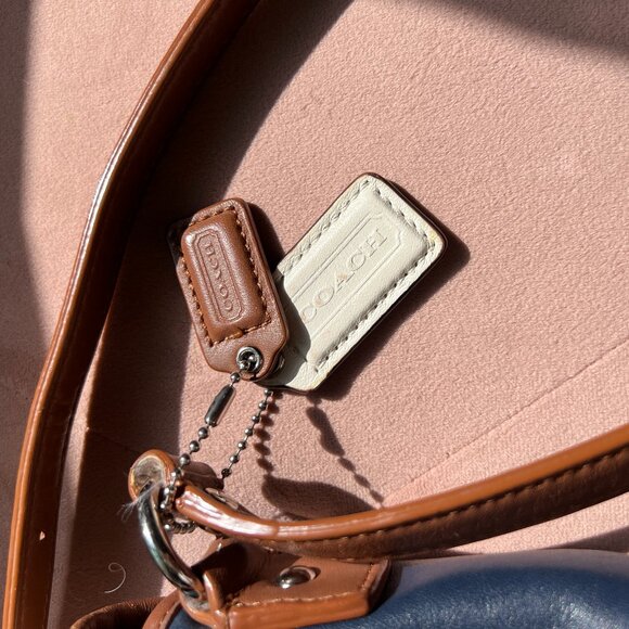 COACH Crossbody Bag Color Block Leather - Picture 8 of 16